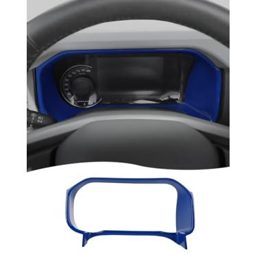 Imagem de Hoolcar Para Ford Bronco 2021-2025 console central painel painel acabamento moldura acessórios interiores, azul