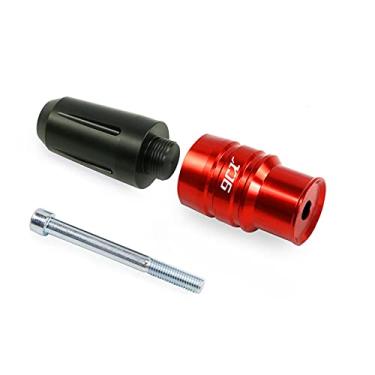 Imagem de Para Yamaha XJ6 2008-2021, acessórios de motocicleta, controles deslizantes de escapamento CNC, protetor de colisão, proteção contra quedas (cor: vermelho)