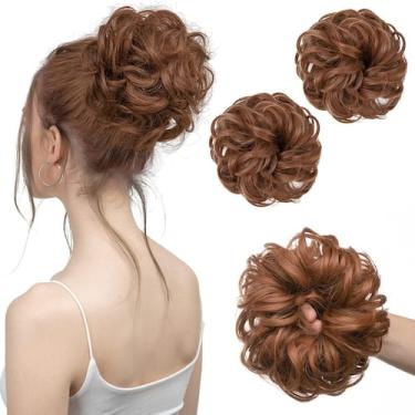 Imagem de Hair Bun Hair Pieces Synthetic Updo Scrunchies SARLA x2