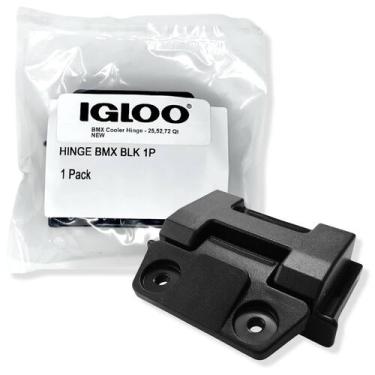 Imagem de Dobradiça para refrigeradores Igloo BMX 25, 52, 72 Qt, plástico, preto