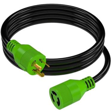 Imagem de Cabo de extensão do gerador RVMATE 30A 10 pés NEMA L5-30P/L5-30R