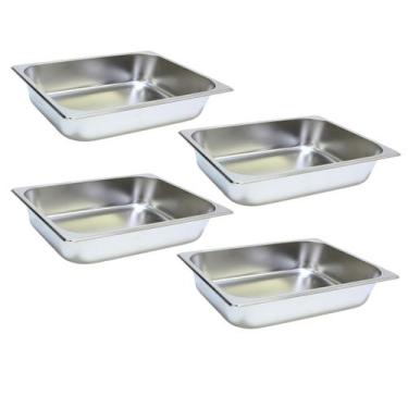 Imagem de 4 Cuba Gastronomica Inox 1/2x65 Gn Buffet Cozinha Restauran - JMA Inox