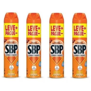Imagem de Kit Com 4 Unidades Multi-inseticida Sbp Aerossol 450ml Cada - SCJOHNSO