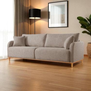 Imagem de Sofá Fixo 4 Lugares Luxo 280cm Camila Cappuccino