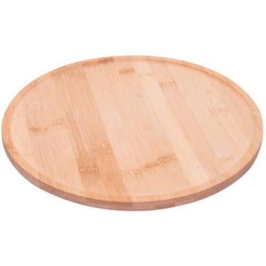 Imagem de Tábua de Bambu Giratória 30x2cm Lyor Servir Frios Embutidos Petiscos S
