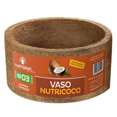 Imagem de Vaso Xaxim Fibra De Coco Nutricoco Nº03 P/Plantas Grande - NUTRIPLAN