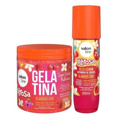 Imagem de Fixação, Brilho e Ativação: Gelatina 500g e Óleo Sérum 200ml Glamour C