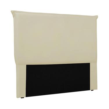 Imagem de Cabeceira Decorativa King Size 1,95M Trento Veludo Bege - Gran Belo