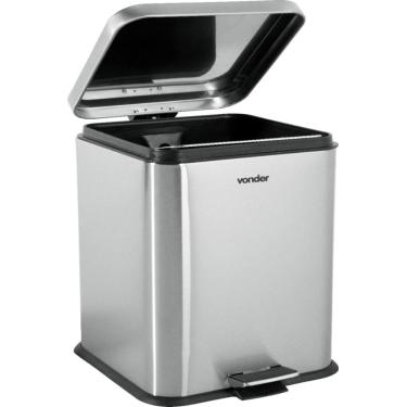 Imagem de Lixeira Retangular 20L Inox Vonder
