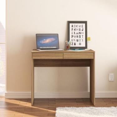 Imagem de Mesa / Aparador Tijuca 90cm 2 gavetas Politorno, Castanho