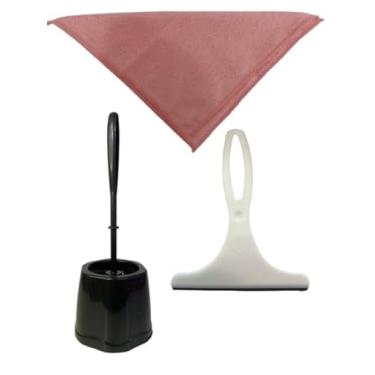 Imagem de PANO MICROFIBRA COLORIDO COM RODINHO SLIM E SANITARIA GRANDE COM SUPORTE