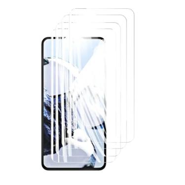 Imagem de 4 protetores de tela para Xiaomi 12T Pro, capa antirriscos de vidro temperado HD, cristal de alumínio de alta qualidade, compatível com impressão digital de 6,67" (HD)