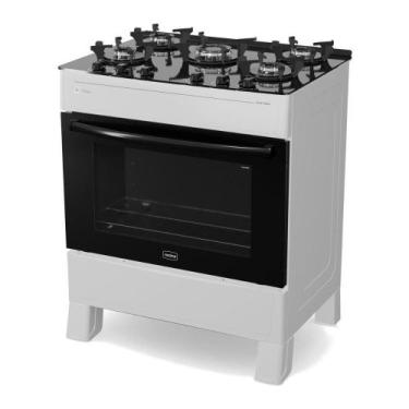 Imagem de Fogão 5 Bocas A Gás Realce Smart Glass CR222 Branco Bivolt - MULTIMOVE