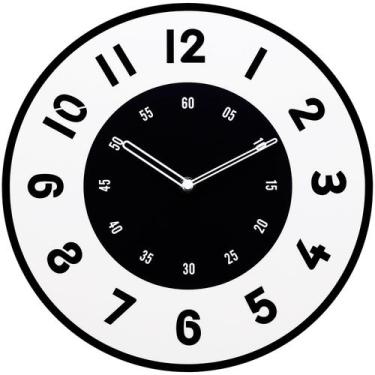 Imagem de Relógio de parede moderno minimalista de 30 cm de quartzo silencioso p