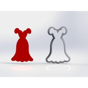 Imagem de Cortador Vestido Mod 4 Tamanho 10 Cm