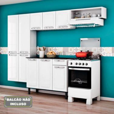 Imagem de Cozinha Compacta Rose Sem Balcão 7 Portas Itatiaia Branco