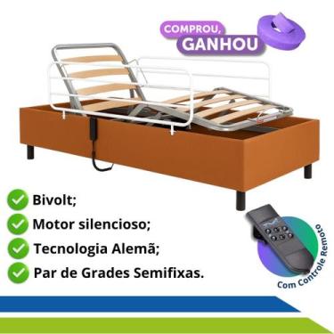 Imagem de Cama Hospitalar Motorizada Articulada Zeus Pilati até 150kg com PAR de