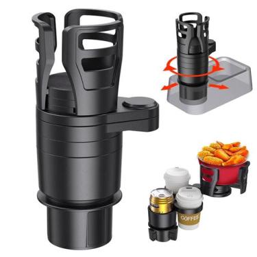 Imagem de Expansor de porta-copos para carro 4 em 1 Sawuaa multifuncional com en