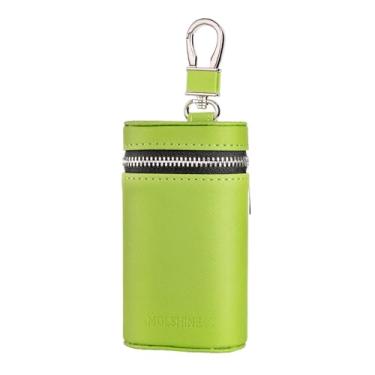 Imagem de Capa universal de couro para chave de carro Faraday, protetor de bloqueio de sinal RFID para carro, bolsa elegante antifurto para chave de carro, bloqueador de capa anti-hacking