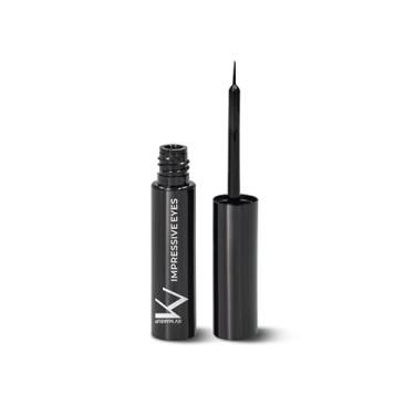 Imagem de KV MAKEUP Delineador Líquido Ultra Black, Preto Intenso, Longa Duração, Ponta Fina para Maquiagem Profissional