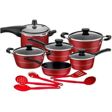 Imagem de Jogo de Panelas Tramontina Antiaderente 11 Peças Sicília Vancouver Ver