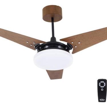 Imagem de Ventilador Teto Controle Remoto 101Cm Madeira Wood 127V