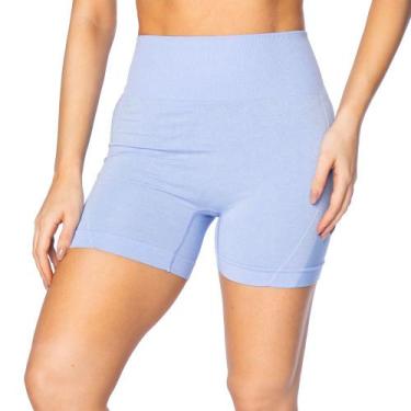 Imagem de Short Feminino Sea Surf Mesclado Empina Bumbum Azul Claro, Azul claro,