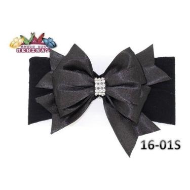 Imagem de 1 Faixa Cabelo Meia Seda Bebe Laços Headband  - Mundo das Meninas, Pre