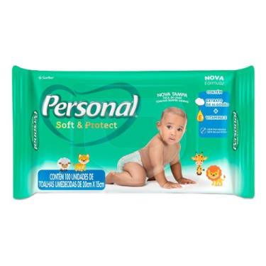 Imagem de Toalha Umedecida Personal Soft & Protect 100 Unidades