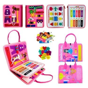 Imagem de Livro Educativo Montessori: Meu Livrinho Sensorial Maleta Educativa - Princesas