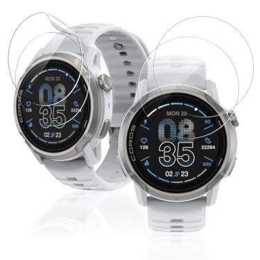 Imagem de NOUKAJU [Pacote com 4] Protetor de tela para COROS APEX 4 46 mm, material TPU, resistente a arranhões, alta transparência, ultrafino, protetor de tela macio para relógio esportivo COROS APEX 4 (46 mm