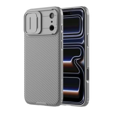 Imagem de Nillkin Capa para iPhone 17 Pro com capa deslizante para câmera, ajuste fino, proteção à prova de choque, proteção de privacidade, capa para celular iPhone 17 Pro protetor de lente de câmera de 6,3