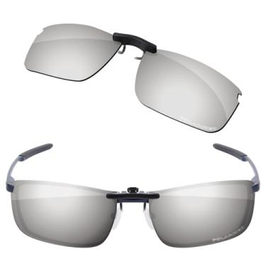 Imagem de Firtox Clipes de óculos de sol polarizados para Oakley Fuller OX3227-57, proteja seus olhos para homens e mulheres, Titânio prateado, OX3227-57