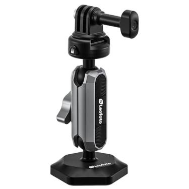 Imagem de LEOFOTO Suporte magnético universal para câmera esportiva LAC-01 para GoPro Hero 13 12 11 10 Insta360 X5/X4/X3 compatível com DJI OSMO Action 3 4 5 Pro Pocket 3 AKASO APEMAN Sports Cam