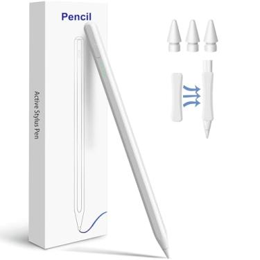 Imagem de Caneta Stylus para iPad Pencil 10ª geração, sensibilidade de inclinação e rejeição da palma da mão, carregamento rápido, para iPad 10/9/8/7/6,11th A16, Air 11/13 M2/M3, Pro 11/13 M4, Pro 32.8 cm, Air