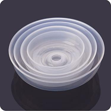 Imagem de Tampa de Respingos de Micro-ondas Material PP Transparente Proteção de Alimentos Design Seguro e Saudável Tampa da Placa de Micro-ondas Resistência à Temperatura -40-140°C (Extra