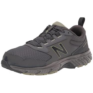 Imagem de New Balance Tênis de corrida masculino 510 V5 Trail, Cinza/preto/oliva, 8.5 X-Wide