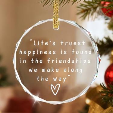 Imagem de Presente de caixa de correio para amigos, presentes de amizade, presente de amiga, lembrança de amigo, lembrança de cristal, enfeite de Natal da amizade