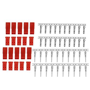 Imagem de JST Feminino Plug Plug Bateria Vermelha Alojamento de Alojamento Conjunto de Pinos de Pino Rc Helicóptero Elétrico R/c Entusiastas (10 par)
