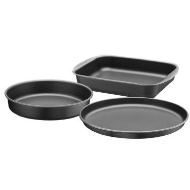 Imagem de Jogo De Assadeiras Grafite Em Alumínio Antiaderentes Com 3 Peças - 20099084 - Tramontina