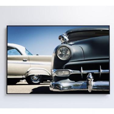 Imagem de Quadro Carros Clássicos 60x40 Cm Adesivo Fotográfico