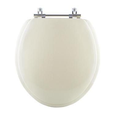 Imagem de Tampa De Vaso Sanitario Almofadada Ravena Creme Para Bacia Deca