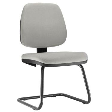 Imagem de Cadeira Para Escritório Job L02 Fixa Linho Cinza