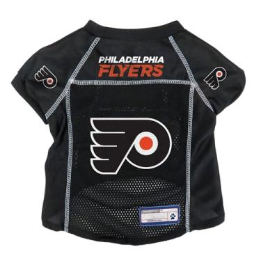 Imagem de Littlearth Camiseta básica unissex para animais de estimação NHL Philadelphia Flyers, cor do time, pequena