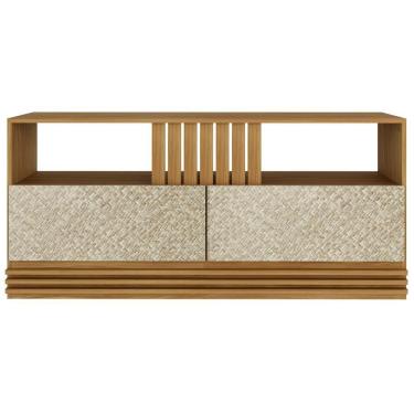 Imagem de Rack 2 Gavetas Para Tv 42 Polegadas R1479 Natural Palha Tecno Mobili Natural Palha
