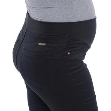 Imagem de Calça Jeans Gestante Cigarrete Grávida Faixa na Barriga-Feminino