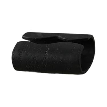 Imagem de Fenteer Porta-lenços retangular de resina para decoração de mesa, dispensador de papel higiênico, porta-guardanapos para banheiro, penteadeira e quarto, Preto