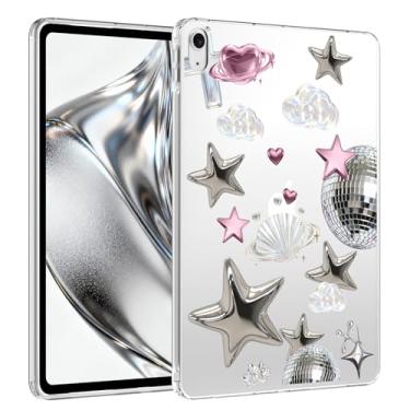 Imagem de VibrantFruitique Capa para iPad Air de 11 polegadas, M3 (2025)/M2(2024), iPad Air 5ª/4ª geração 11 polegadas, capa transparente com estrela brilhante, fina, leve, antiarranhões, amortecedor, de