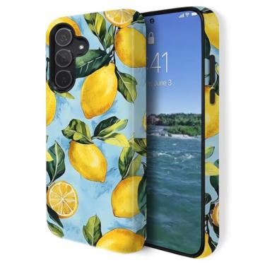 Imagem de GUYBFADFG Capa compatível com Samsung Galaxy A16 5G, capa de telefone resistente à prova de choque de camada dupla, limão