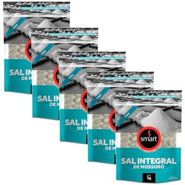 Imagem de Kit 5 Sal Marinho Integral de Mossoró Fino Smart 1kg